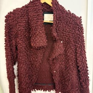 IRO Burgundy Textured Jacket
